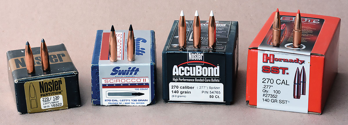 The 270 Winchester is a hunting cartridge with many premium bullets readily available.
